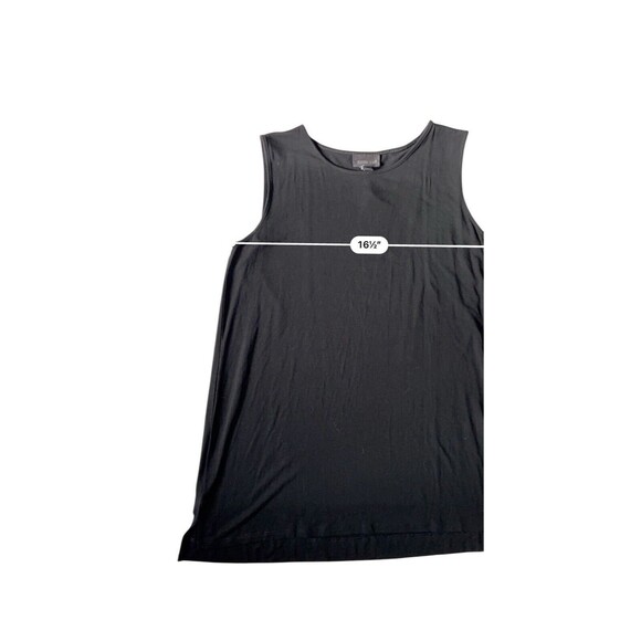 J. Jill Wearever Collection Layering Tank Top Size S Petite Black Side Vents - Picture 10 of 13